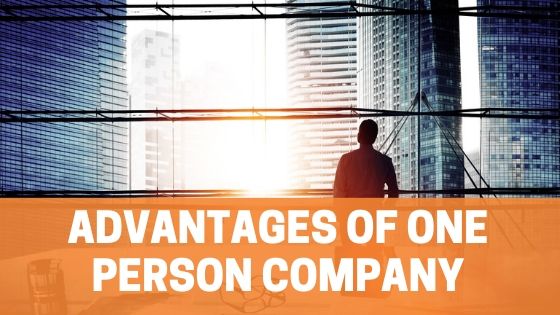 ADVANTAGES OF ONE PERSON COMPANY